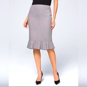 White House Black Market Women's Houndstooth Skirt